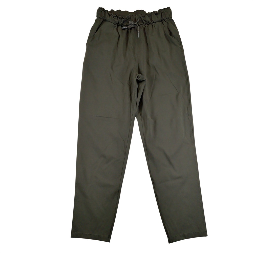 Lululemon Keep Moving Pant 7/8 Luxtreme Dark Olive High Rise W5DCFS Size 6